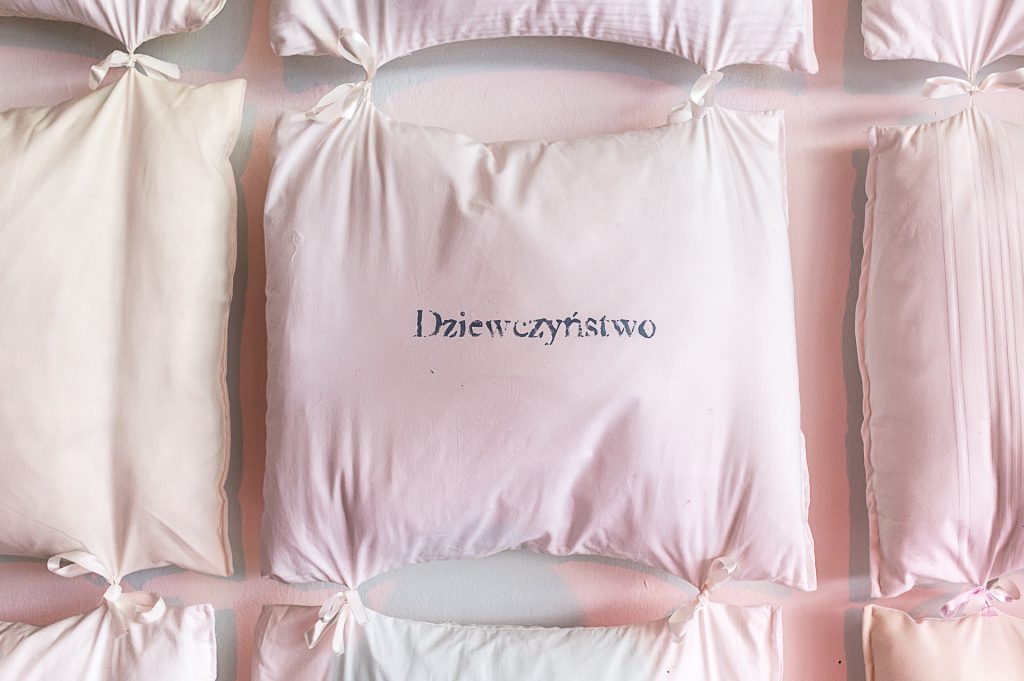 A pillow with 